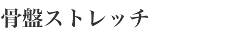 骨盤ストレッチ